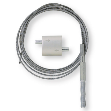 Cable con rosca  ( 5 m / Ø1,5 mm /32 Kg ) y brida de bloqueo